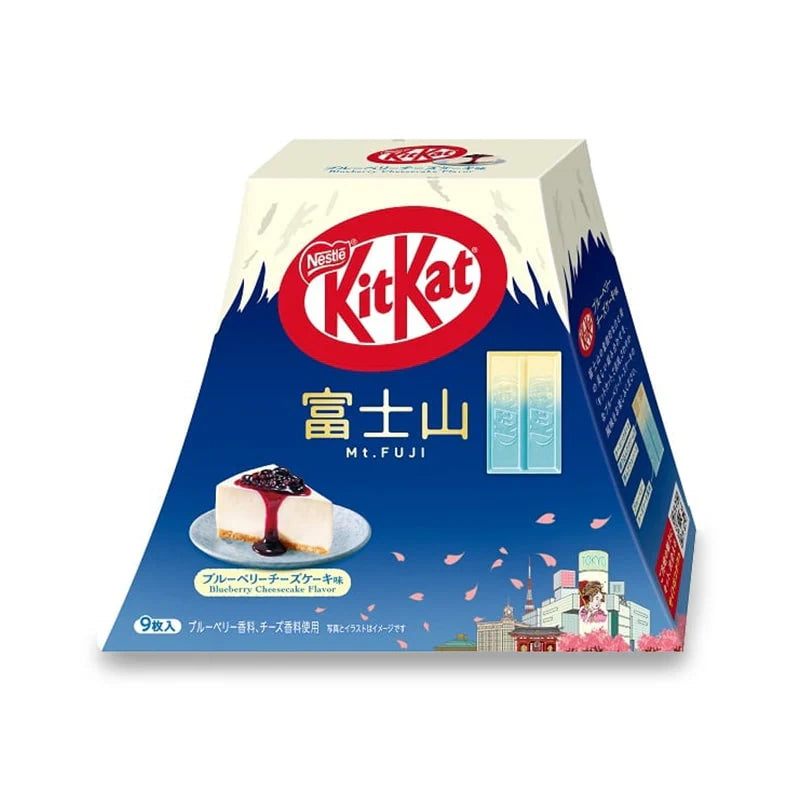Nestle Japan KitKat Blueberry Cheesecake Flavor Mount Fuji Pack 9 Pieces | Made in Japan