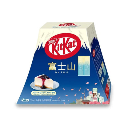 Nestle Japan KitKat Blueberry Cheesecake Flavor Mount Fuji Pack 9 Pieces | Made in Japan